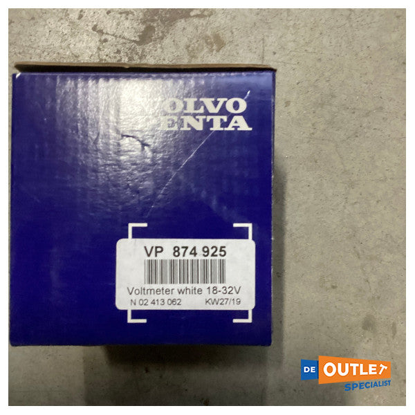 Volvo Penta Voltmeter white 18-32V - 874925