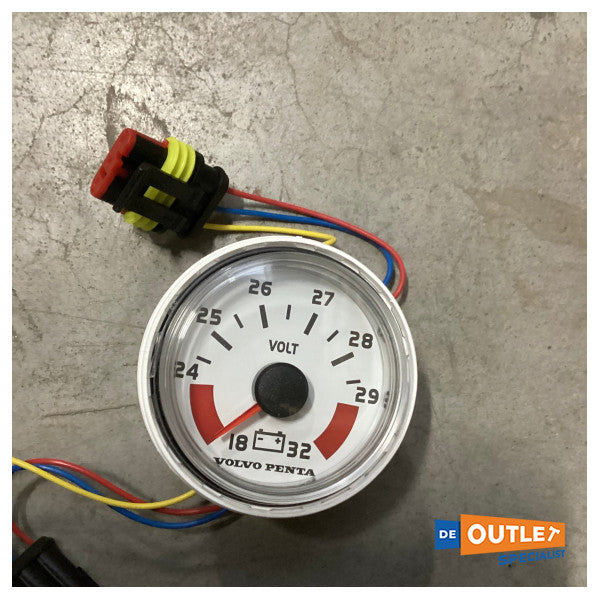 Волтметър Volvo Penta бял 18-32V - 874925