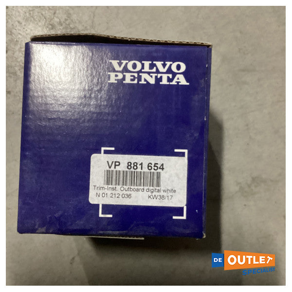 Volvo Penta Digital EVC Trim Guage White - 881654