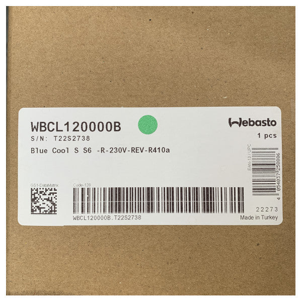 Webasto S6 6000 BTU BlueCool autonome Semel Air Climinging 230V - WBCL120000B