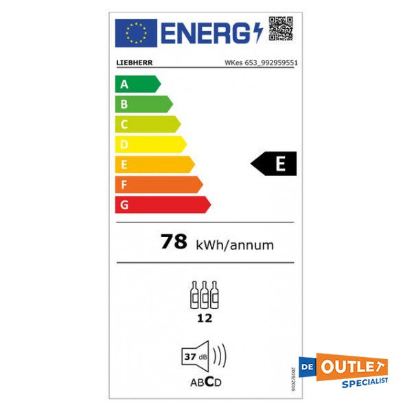 Liebherr 12 flessen wijnklimaatkast vrijstaand WKES 653-22