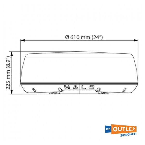 Simrad Halo 24 radar dummy - empty dome - 985-11764-001