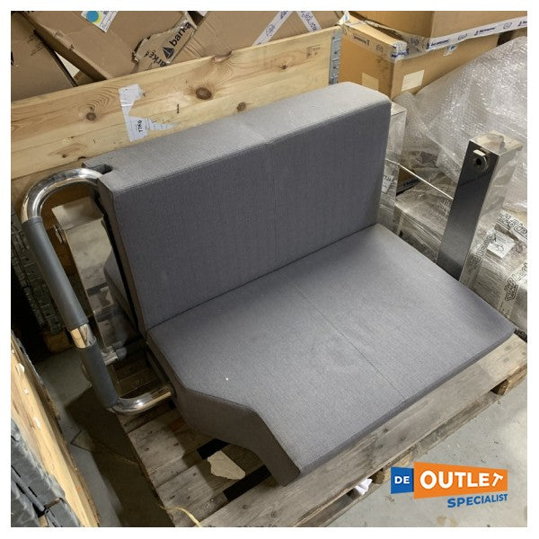 Gris du siège du conducteur réglable scellé avec cadre en acier inoxydable